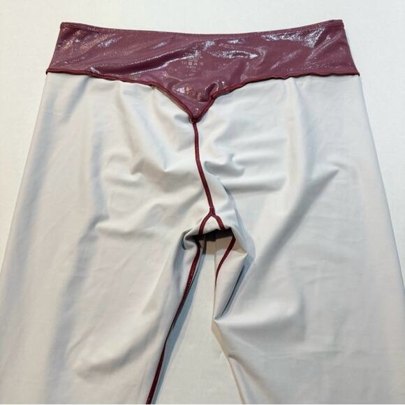 grrrl Leggings Metallic Purple/Pink Iridescent Print, Size "SAM" workout gym - Picture 10 of 15